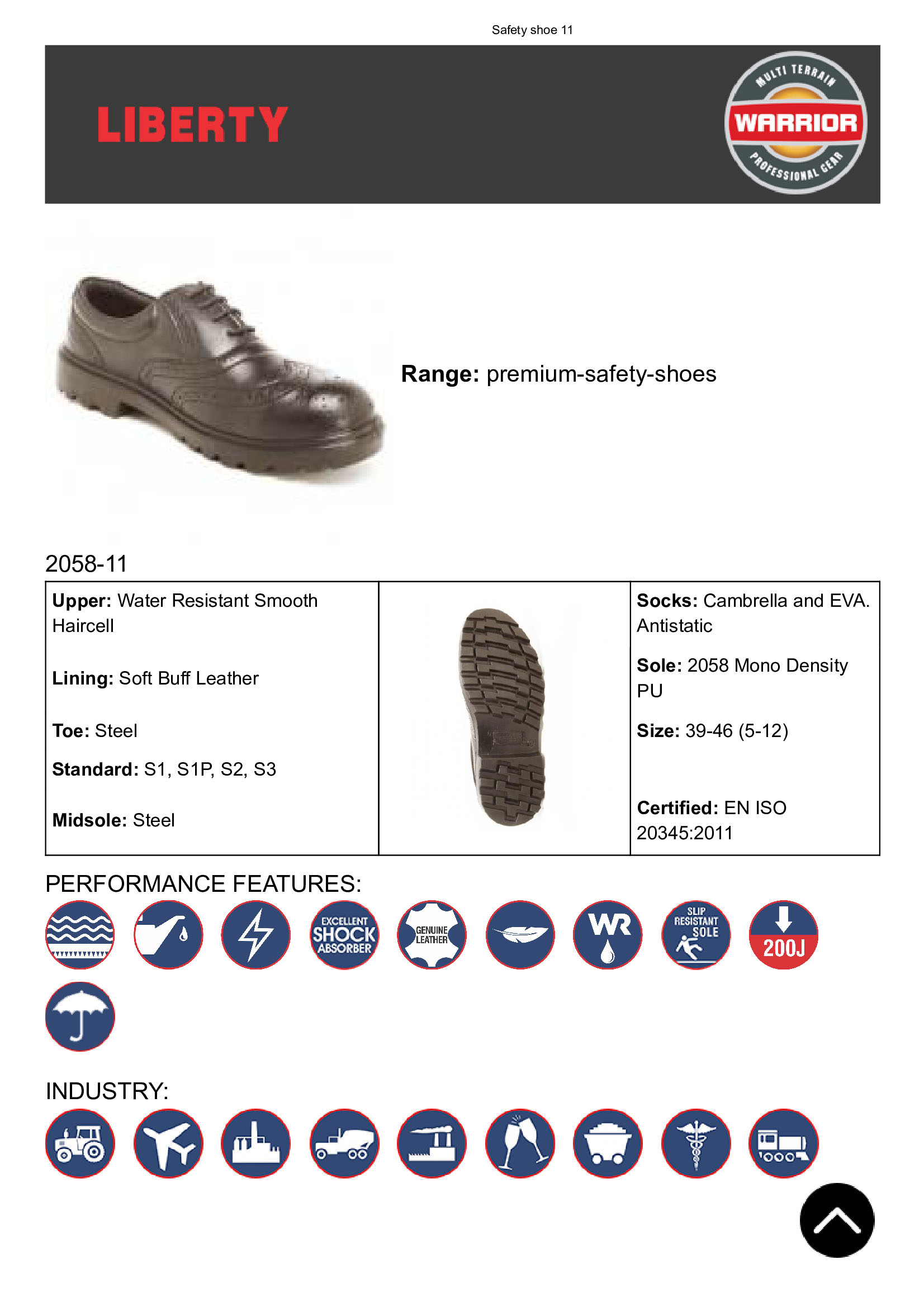 Liberty safety hot sale shoes online